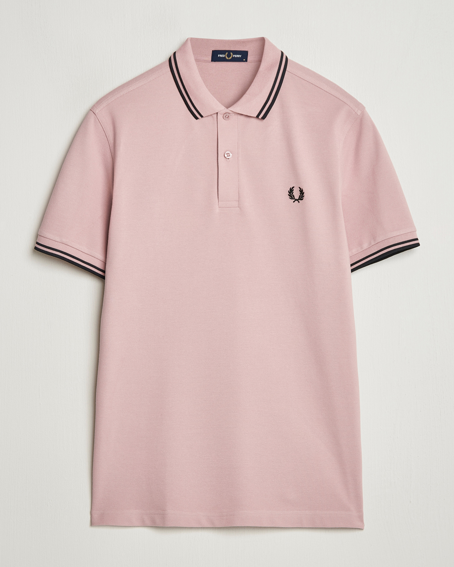 Herren | Poloshirts | Fred Perry | Twin Tipped Polo Shirt Dusty Rose Pink