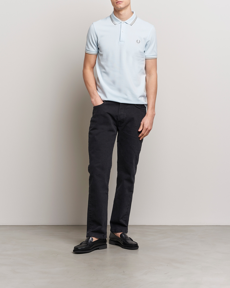 Herren | Poloshirts | Fred Perry | Twin Tipped Polo Shirt Light Ice