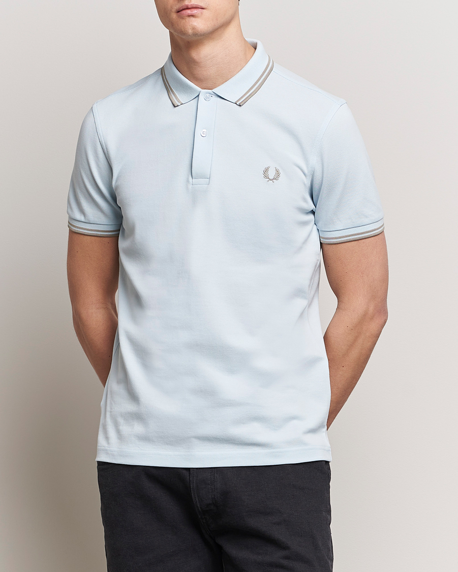 Herren | Poloshirts | Fred Perry | Twin Tipped Polo Shirt Light Ice