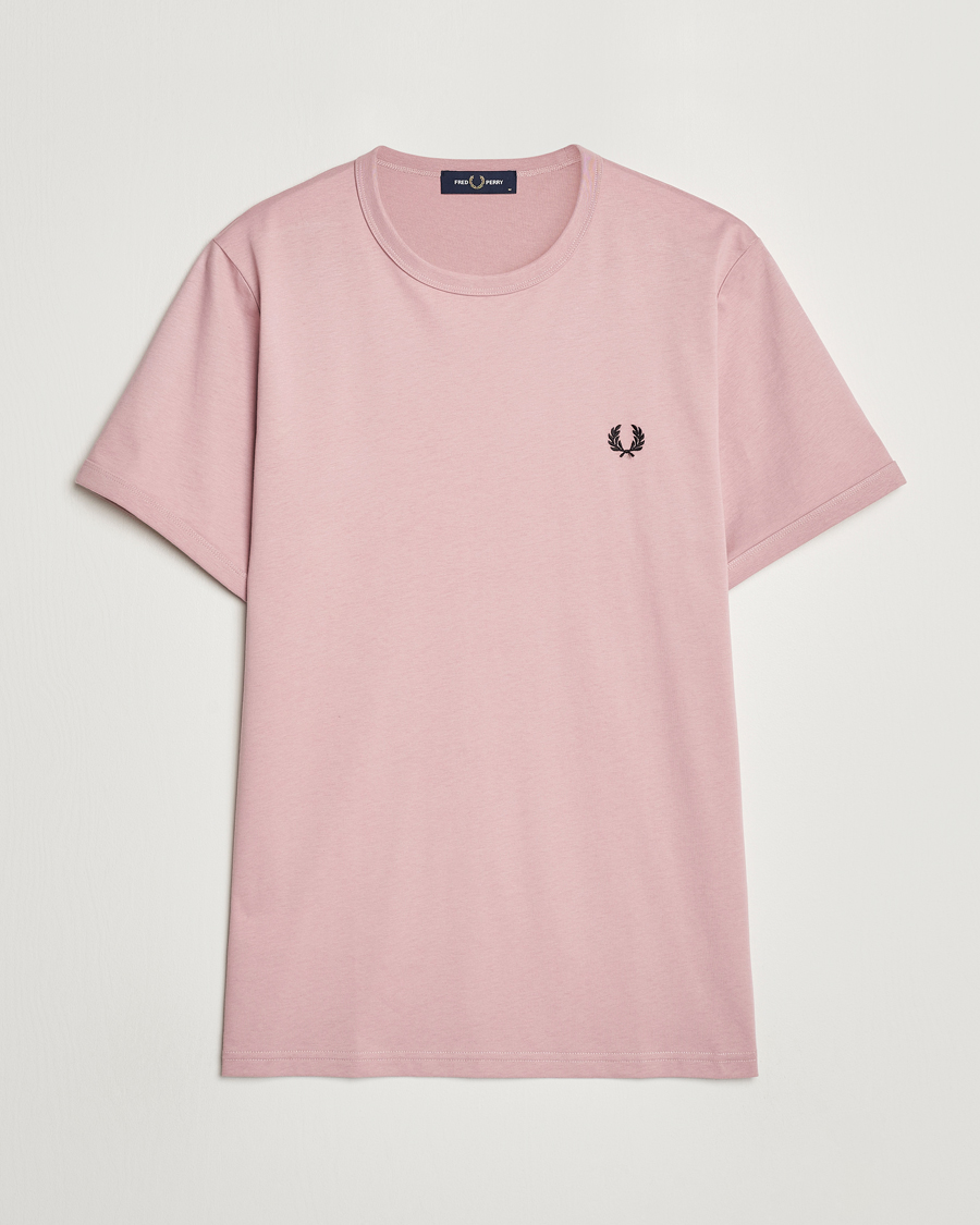 Herren | T-Shirts | Fred Perry | Ringer T-Shirt Dusty Rose Pink