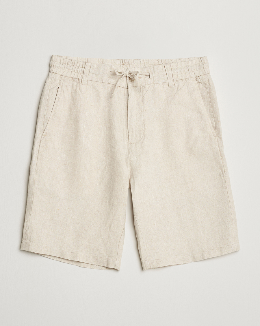 Herren | Shorts | NN07 | Seb Linen Drawstring Shorts Oat