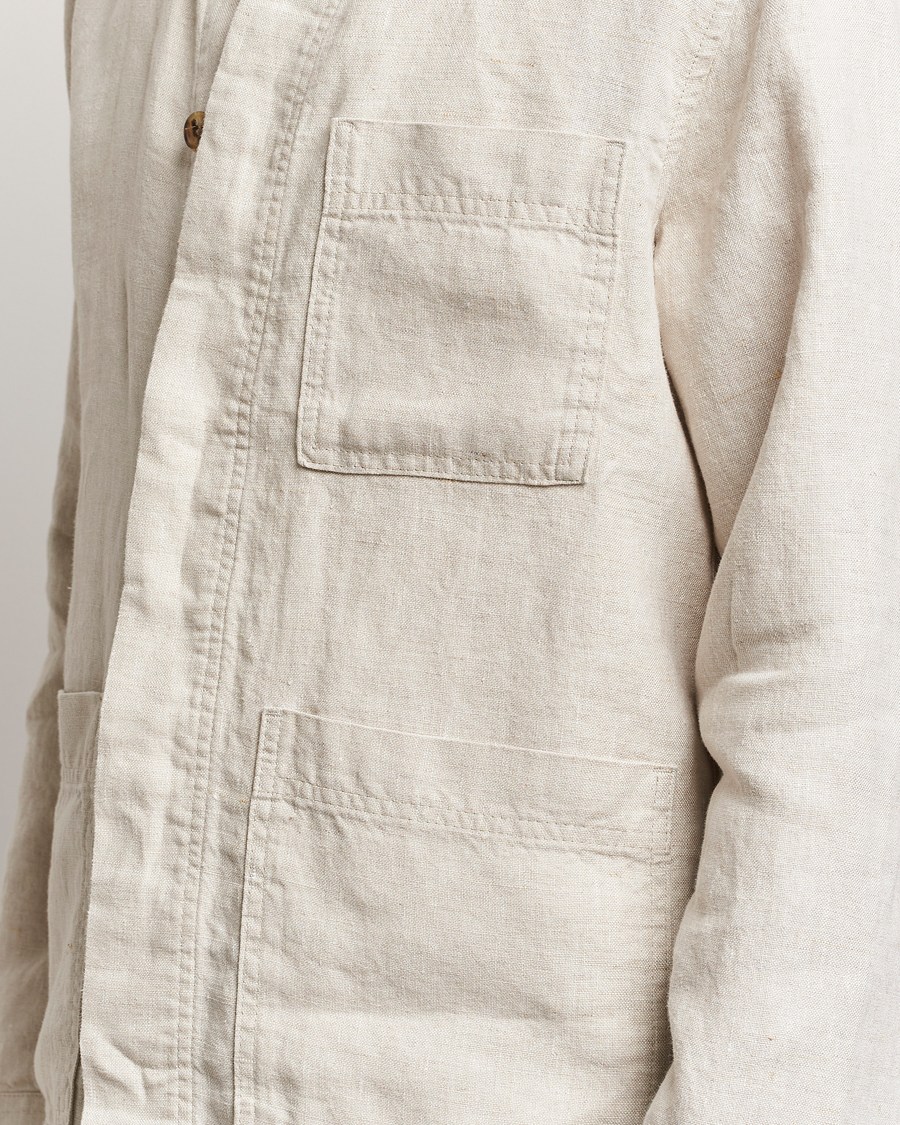 Herren | Hemden | NN07 | Olav Linen Overshirt Oat