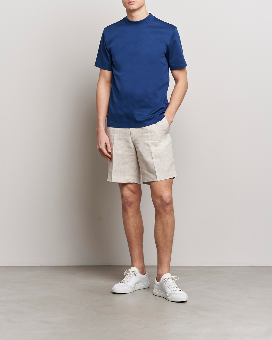 Herren | Shorts | J.Lindeberg | Baron Linen Shorts Safari Beige