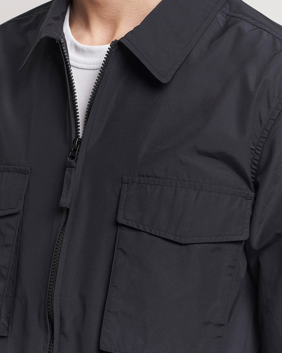 Herren | Hemden | A Day's March | Buxton Nylon Overshirt Black