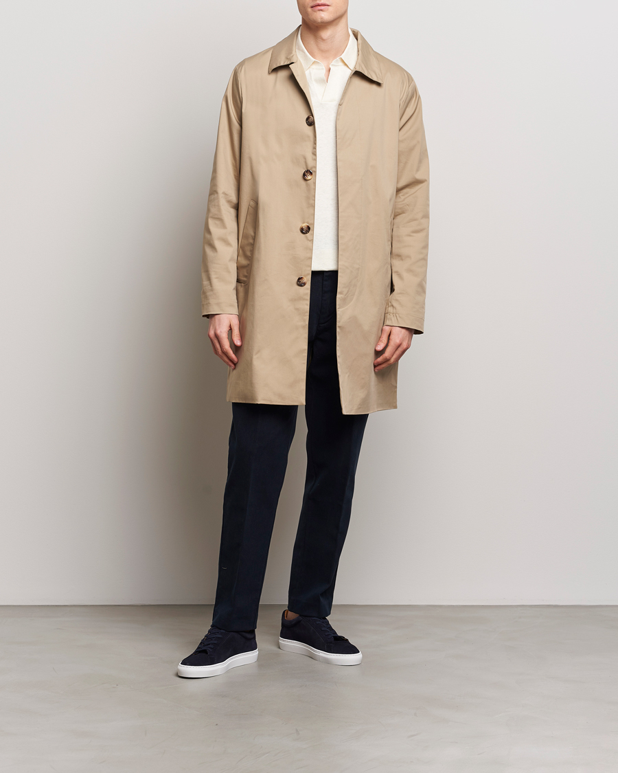 Herren | Hosen | A Day's March | Miller Cotton/Lyocell Trousers Navy