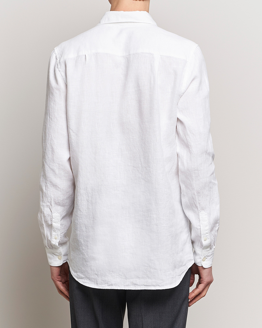 Herren | Hemden | A Day's March | Abu Linen Shirt White