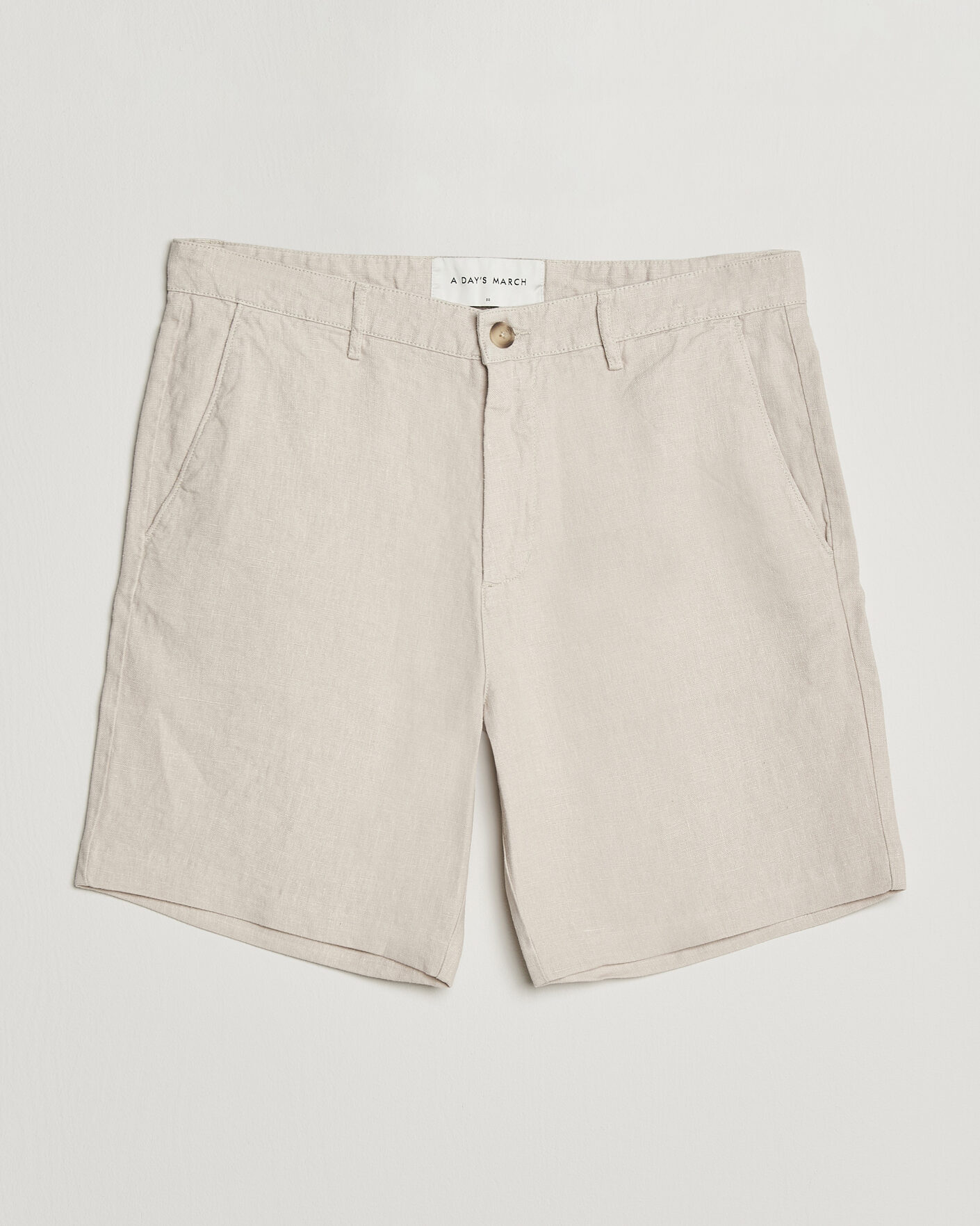 Herren | Shorts | A Day's March | Luny Linen Shorts Oyster