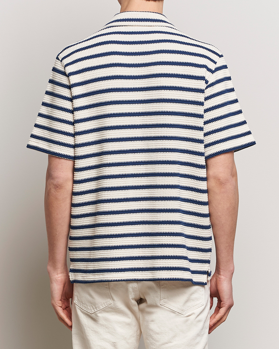 Herren | Hemden | J.Lindeberg | Tiro Resort Stripe Shirt Estate Blue