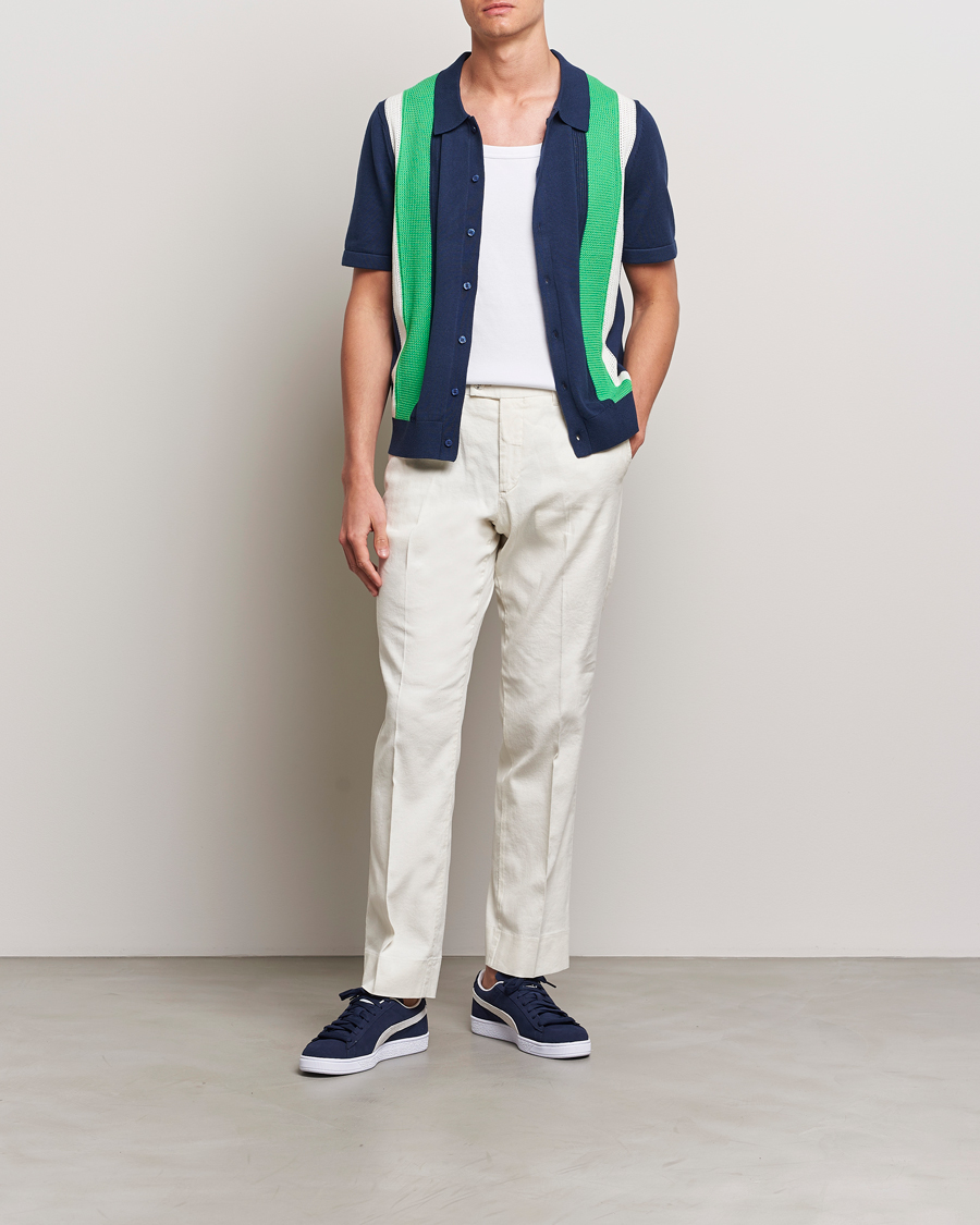 Herren | Hemden | J.Lindeberg | Reymond Structure Knit Estate Blue