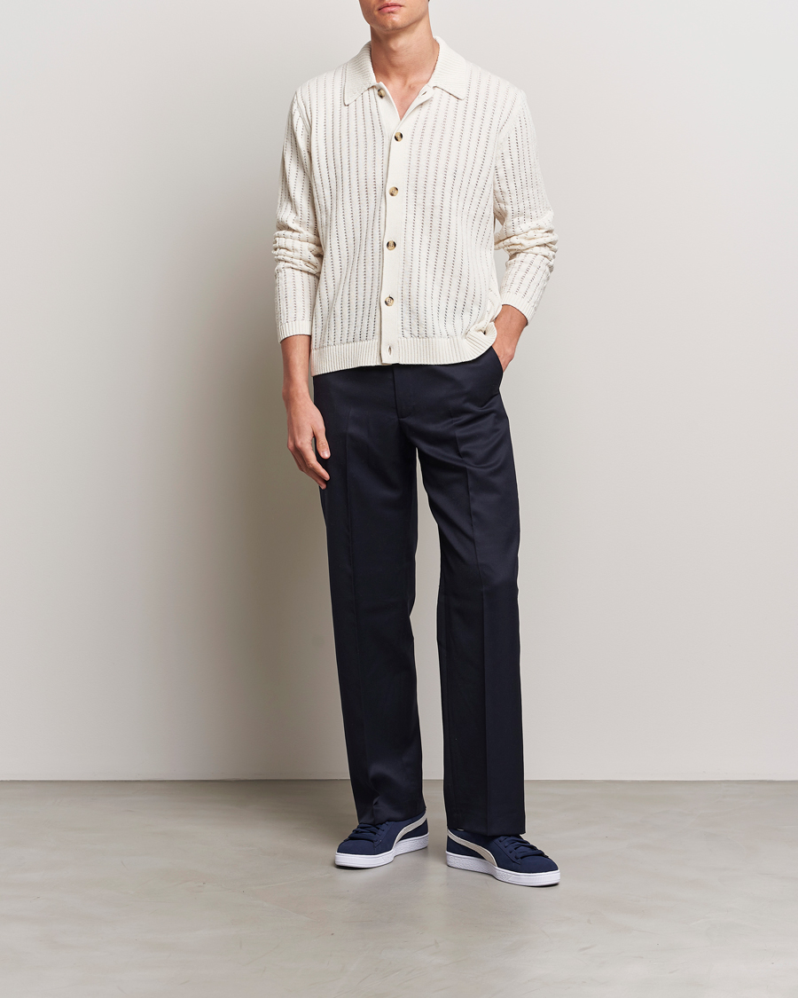 Herren | Pullover | J.Lindeberg | Edmondo Collar Cardigan Cloud White