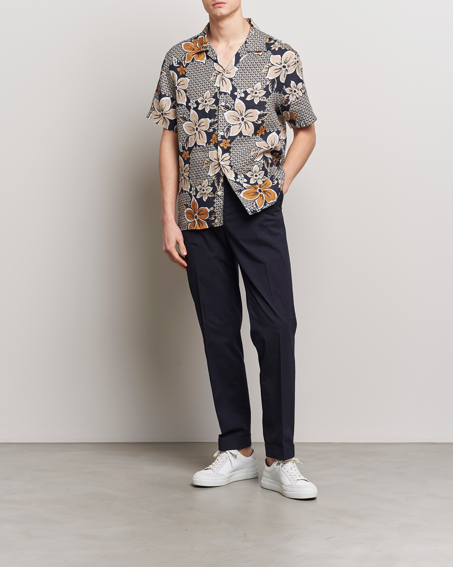 Herren | Hemden | J.Lindeberg | Elio Linen Island Floral Shirt Island Floral Mix