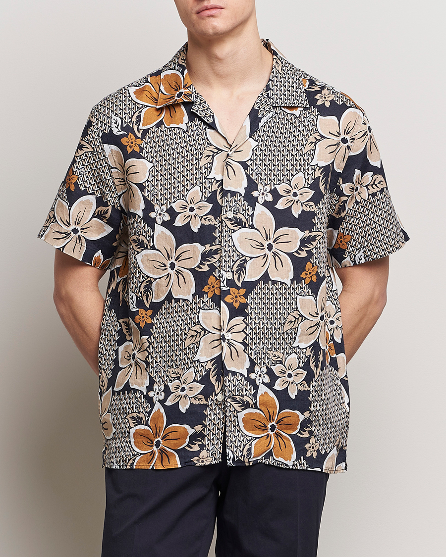 Herren | Hemden | J.Lindeberg | Elio Linen Island Floral Shirt Island Floral Mix