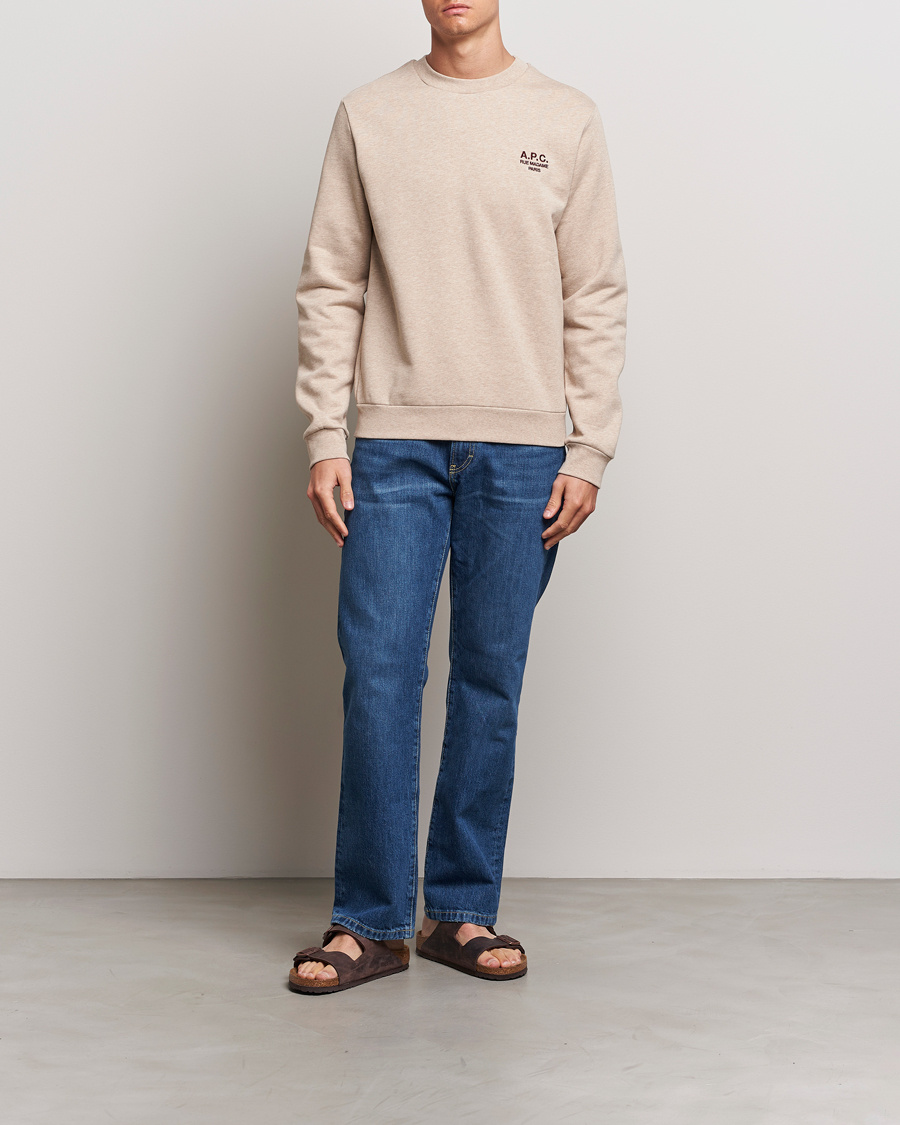 Herren | Pullover | A.P.C. | Rue Madame Sweatshirt Beige Chine