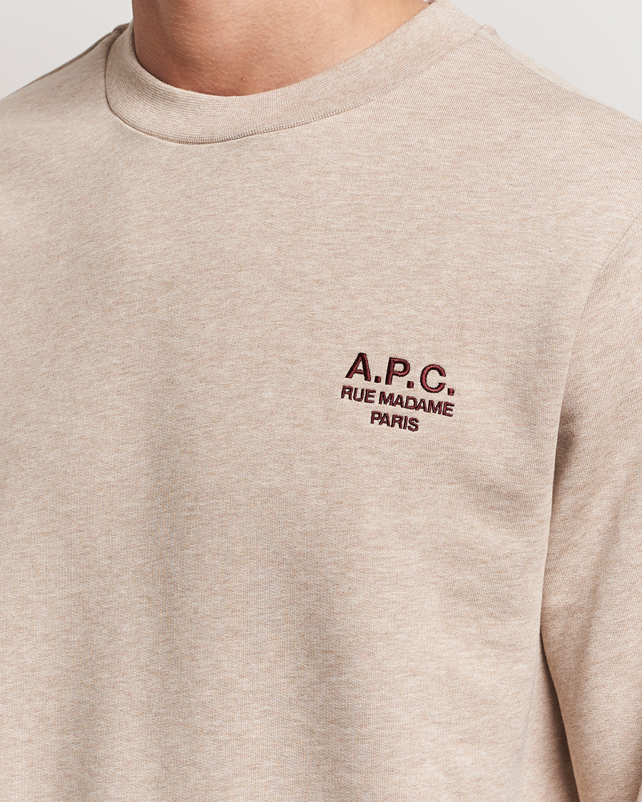 Herren | Pullover | A.P.C. | Rue Madame Sweatshirt Beige Chine