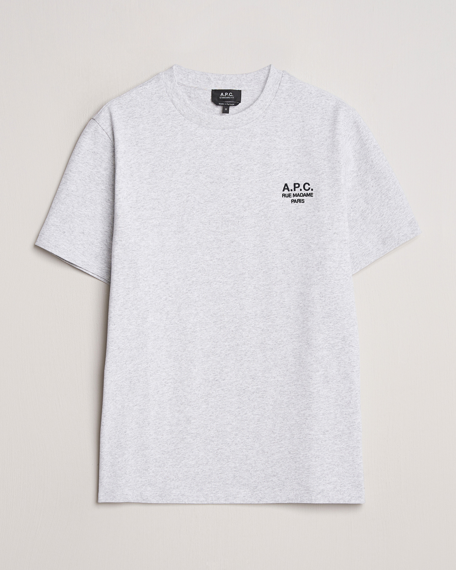 Herren | T-Shirts | A.P.C. | Rue Madame T-Shirt Heather Grey