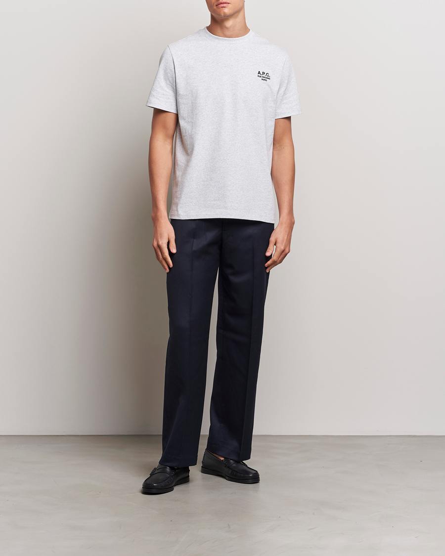 Herren | T-Shirts | A.P.C. | Rue Madame T-Shirt Heather Grey