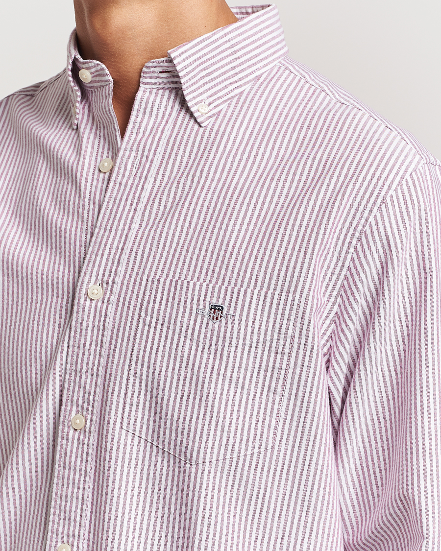 Herren | Hemden | GANT | Reg Oxford Banker Stripe Shirt Pale Syren