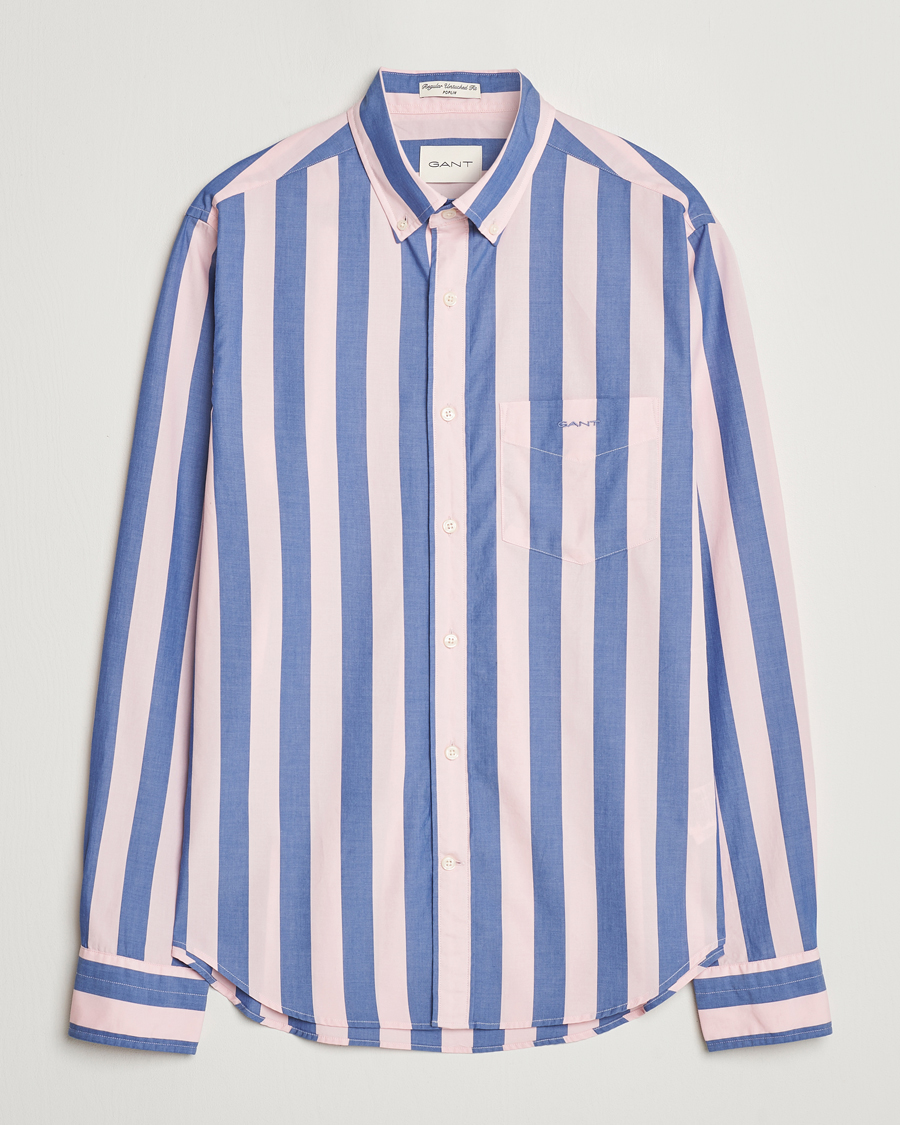 Herren | Hemden | GANT | Reg Poplin Parasol Stripe Shirt Blushing Pink