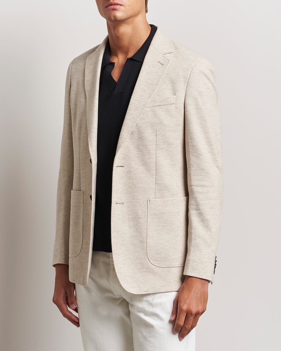 Herren | Sakkos | GANT | Slim Cotton/Linen Jersey Blazer Seed Melange