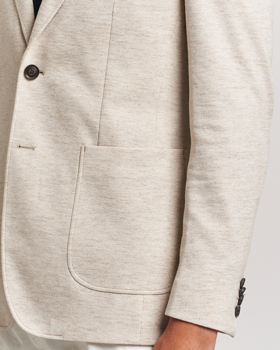 Herren | Sakkos | GANT | Slim Cotton/Linen Jersey Blazer Seed Melange