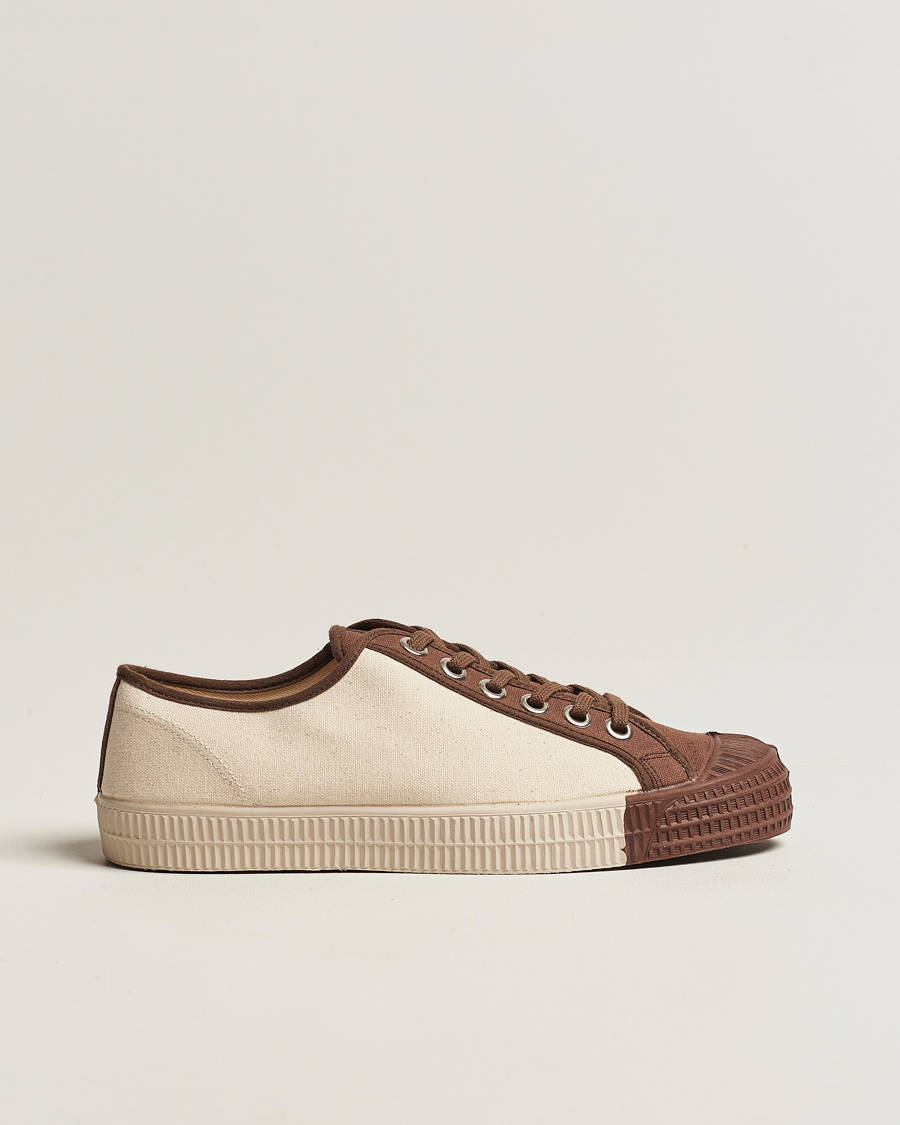 Herren | Novesta Star Master Coloured Toe Sneaker Brown/Wheat | Novesta | Star Master Coloured Toe Sneaker Brown/Wheat