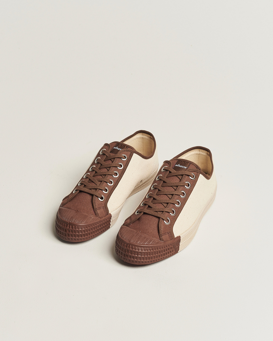 Herren | Novesta Star Master Coloured Toe Sneaker Brown/Wheat | Novesta | Star Master Coloured Toe Sneaker Brown/Wheat