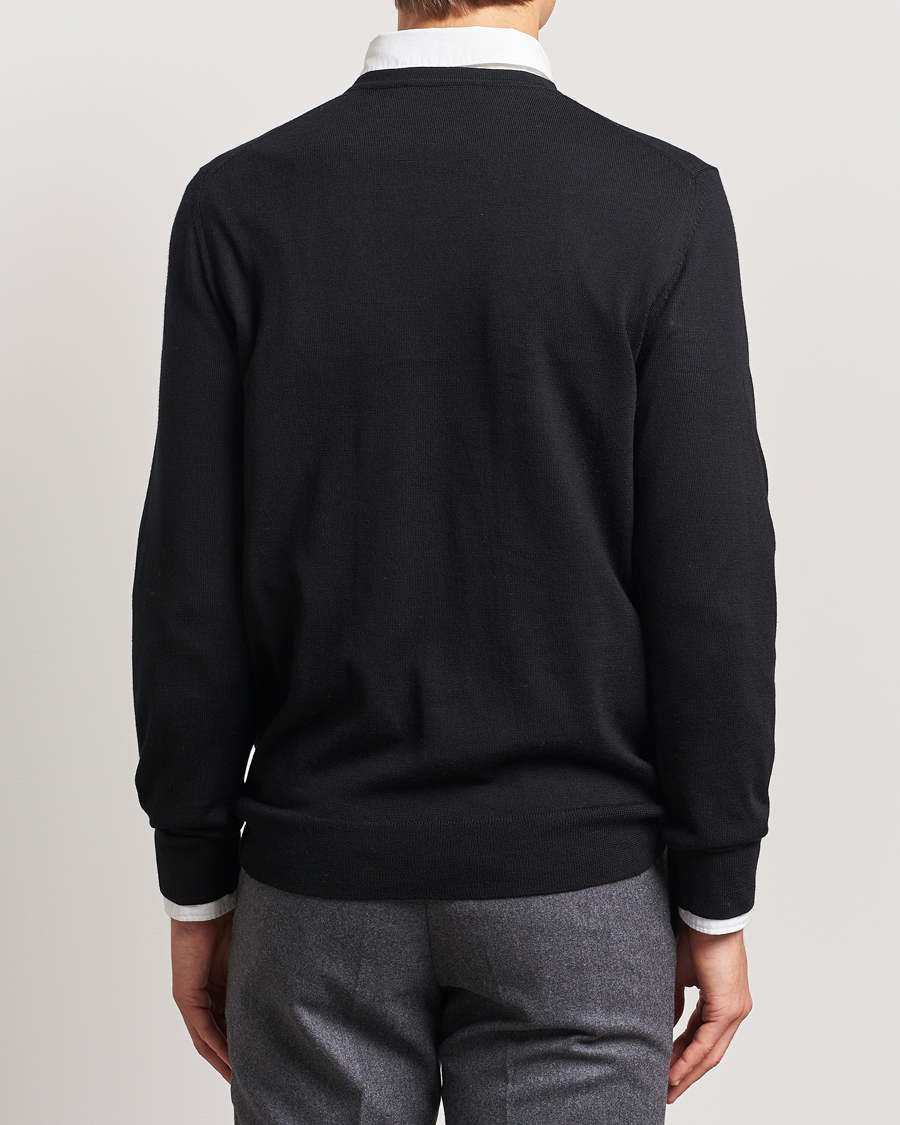 Herren | Pullover | Charles Tyrwhitt | Pure Merino V-Neck Jumper Black