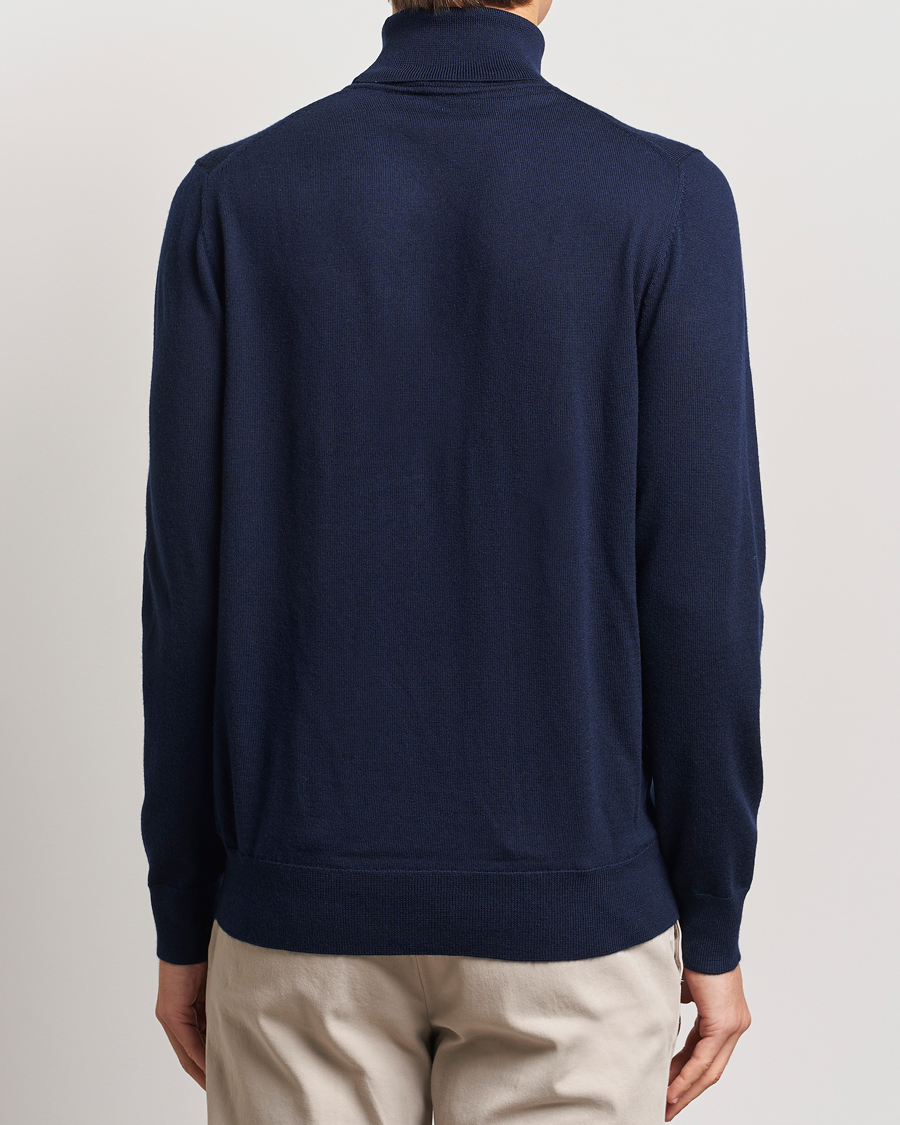 Herren | Pullover | Charles Tyrwhitt | Pure Merino Roll Neck Jumper Navy