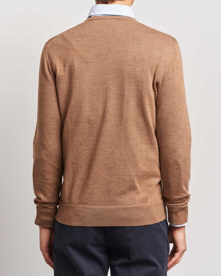 Herren | Pullover | Charles Tyrwhitt | Pure Merino Crew Neck Jumper Sand