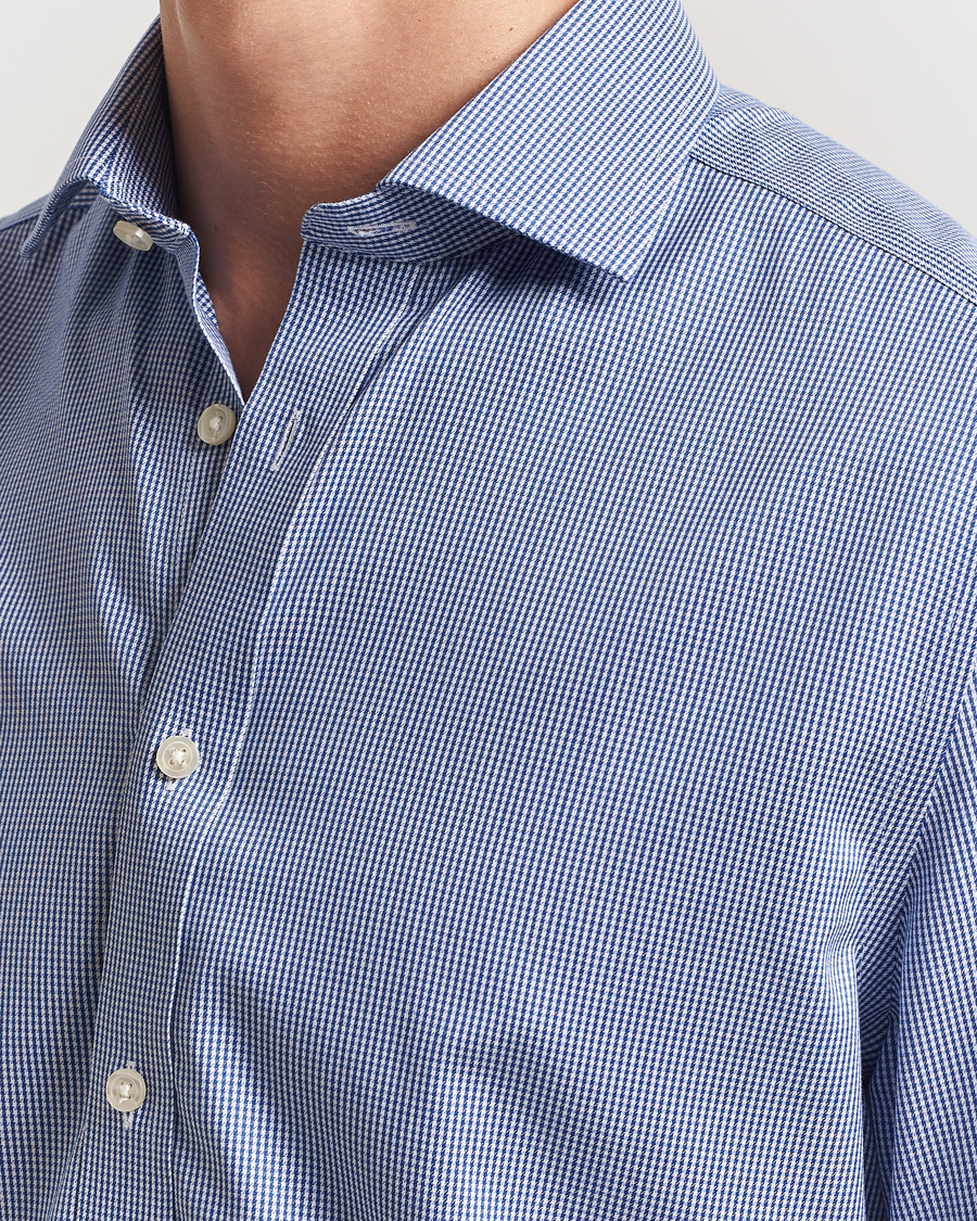 Herren | Hemden | Charles Tyrwhitt | Slim Fit Non Iron Puppytooth Shirt Royal Blue