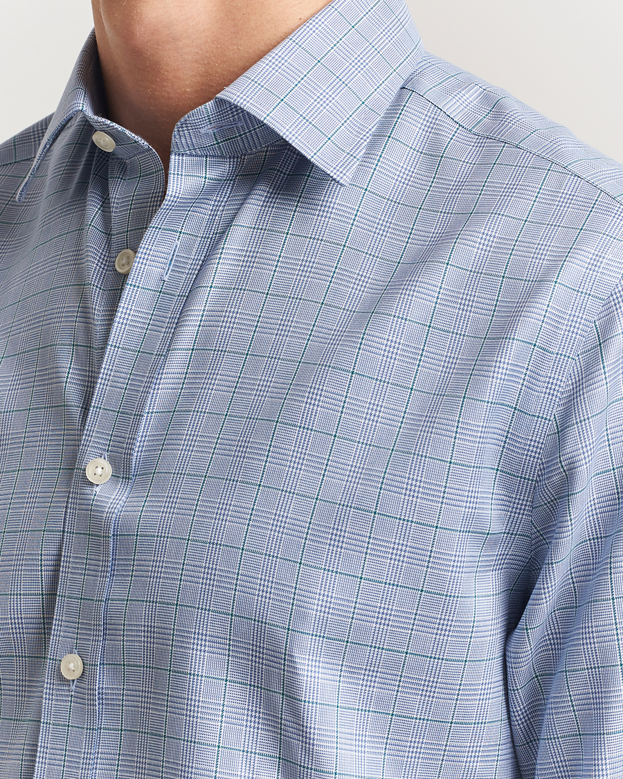 Herren | Hemden | Charles Tyrwhitt | Slim Fit Non Iron Prince of Wales Shirt Indigo Blue