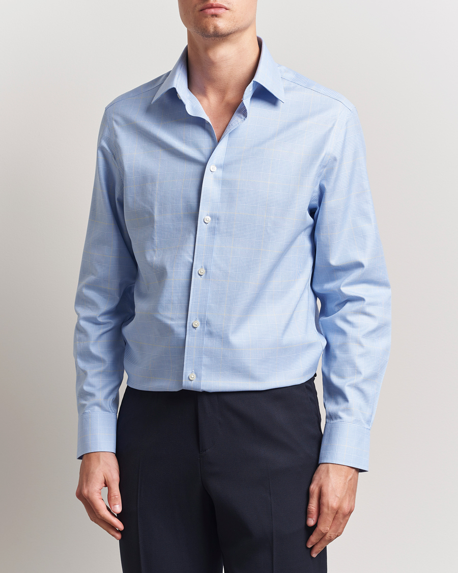 Herren | Hemden | Charles Tyrwhitt | Slim Fit Non Iron Prince of Wales Shirt Blue