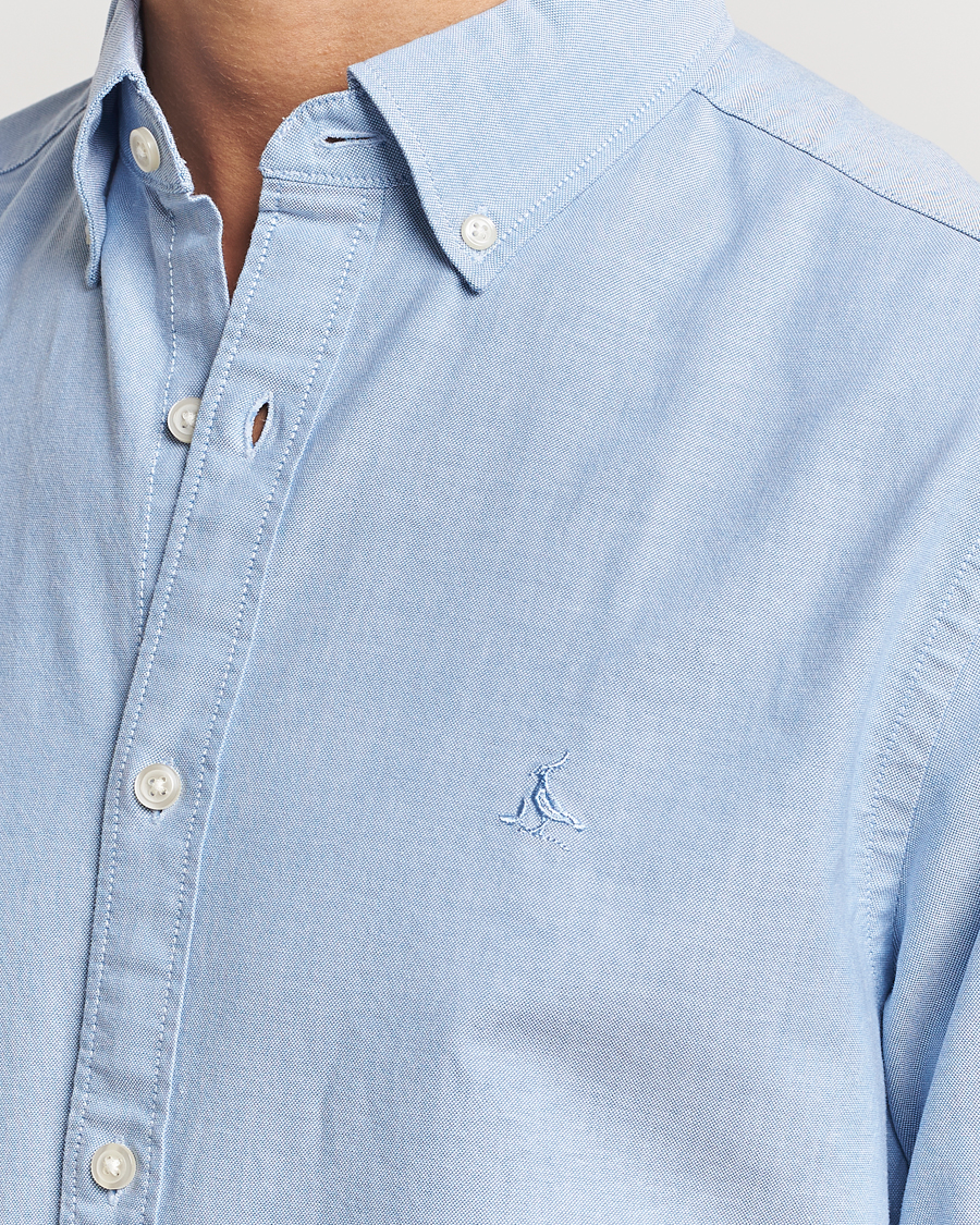 Herren | Hemden | Charles Tyrwhitt | Button Down Stretch Oxford Shirt Sky Blue