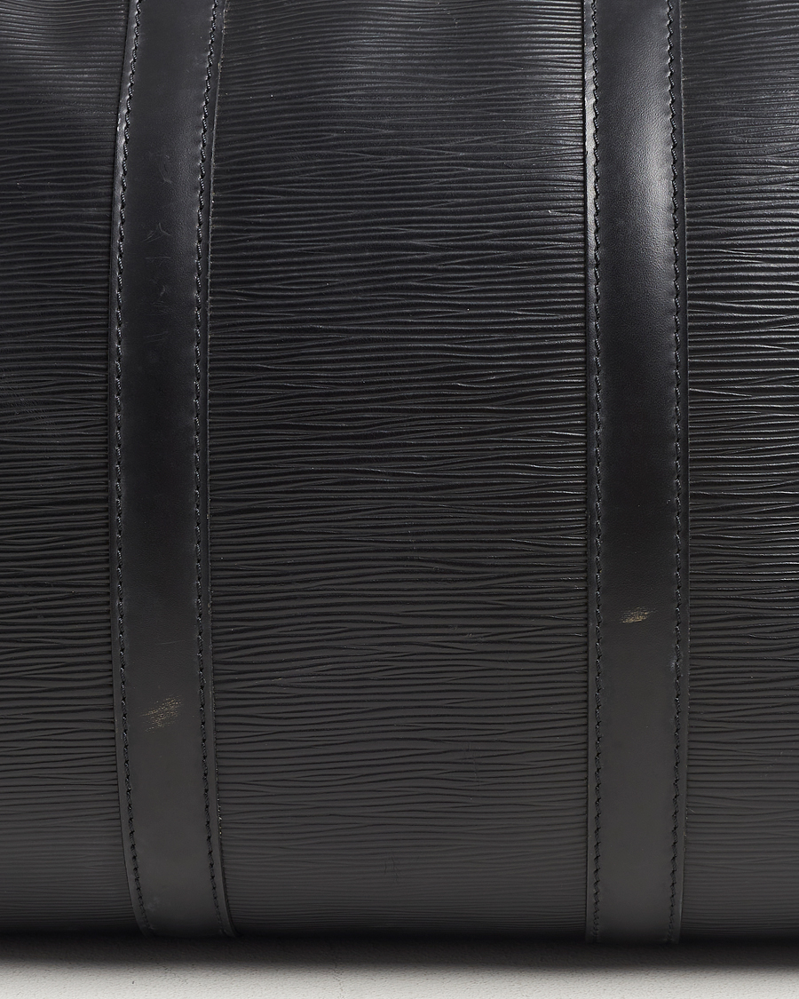 Herren | Louis Vuitton Pre-Owned Keepall 50 Epi Leather Travel Bag Black | Louis Vuitton Pre-Owned | Keepall 50 Epi Leather Travel Bag Black