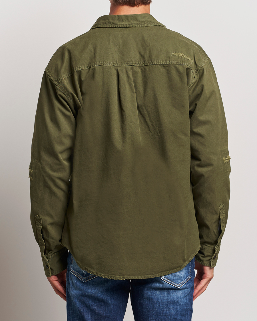 Herren | Hemden | Dsquared2 | Garment Dyed Ranger Shirt Army Green