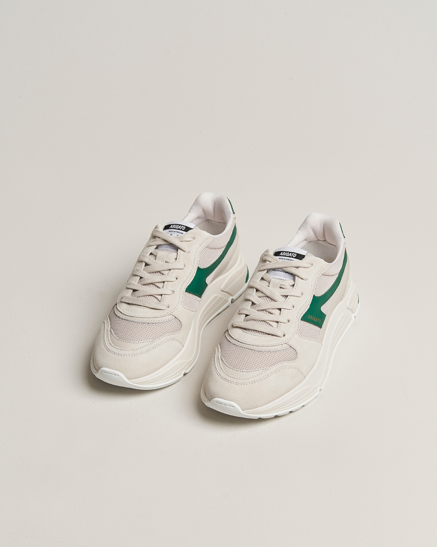 Herren | Axel Arigato Rush-A Sneaker Beige/Green | Axel Arigato | Rush-A Sneaker Beige/Green