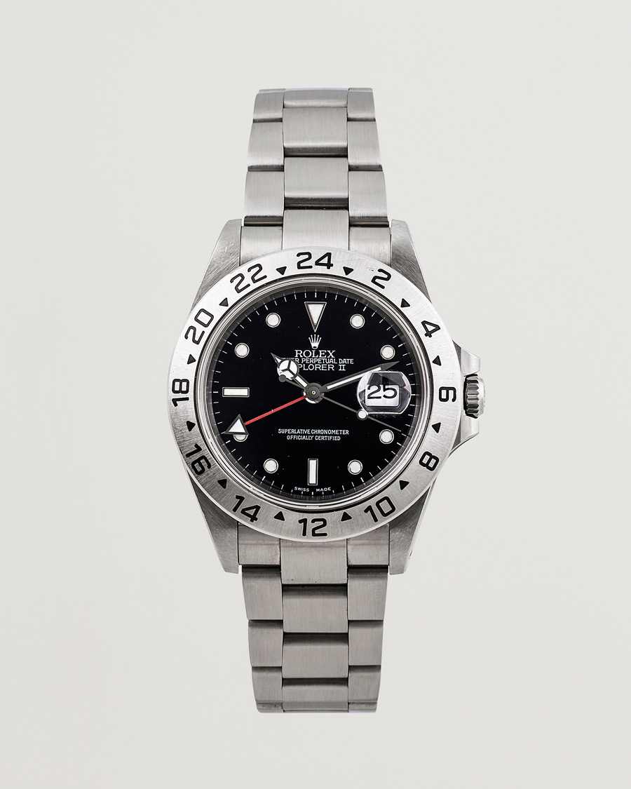 Herren | Rolex Pre-Owned Explorer II 16570 Silver | Rolex Pre-Owned | Explorer II 16570 Silver
