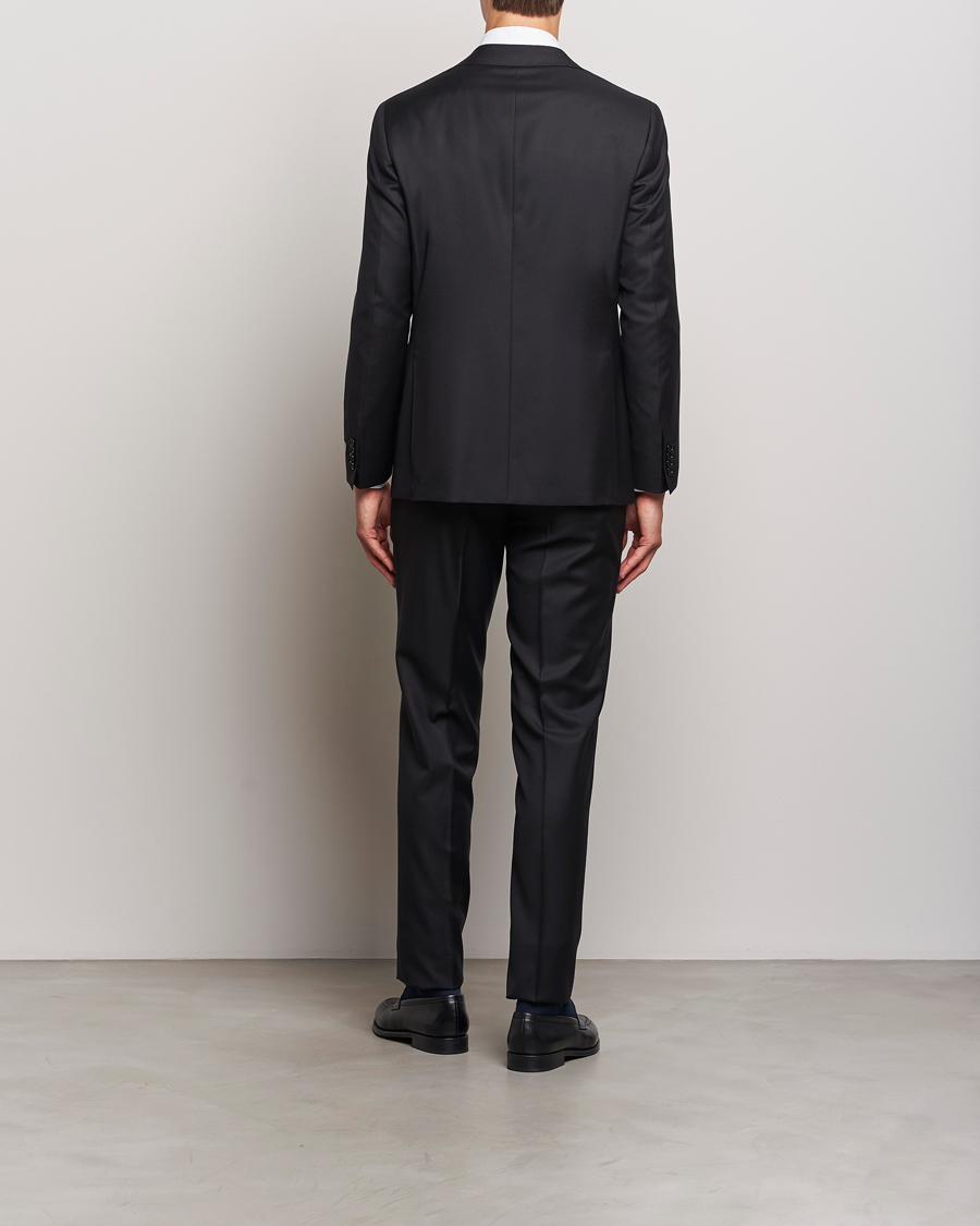 Herren | Anzüge | Canali | Super 130s Wool Capri Suit Black