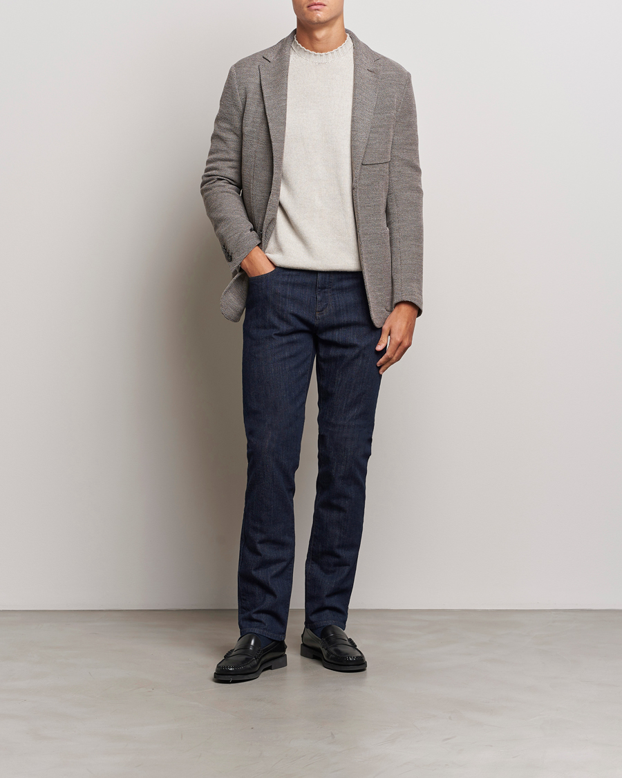 Herren | Jeans | Canali | Slim Fit Stretch Denim Dark Rinse