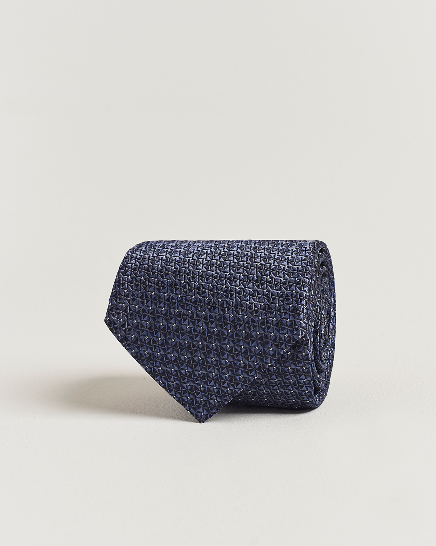 Herren | Canali Jacquard Silk Tie Navy | Canali | Jacquard Silk Tie Navy