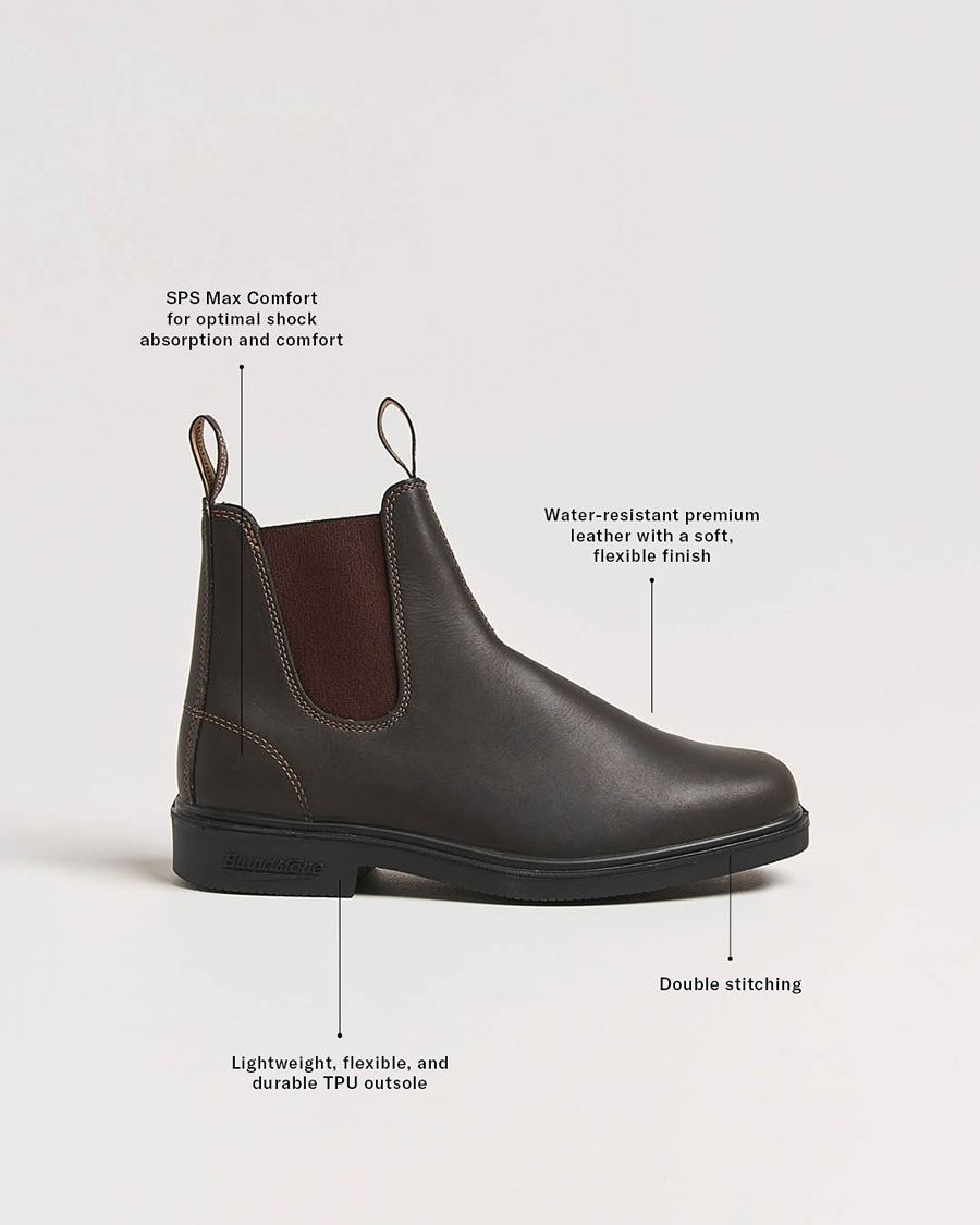 Herren | Boots | Blundstone | 062 Dress Leather Chelsea Boot Stout Brown