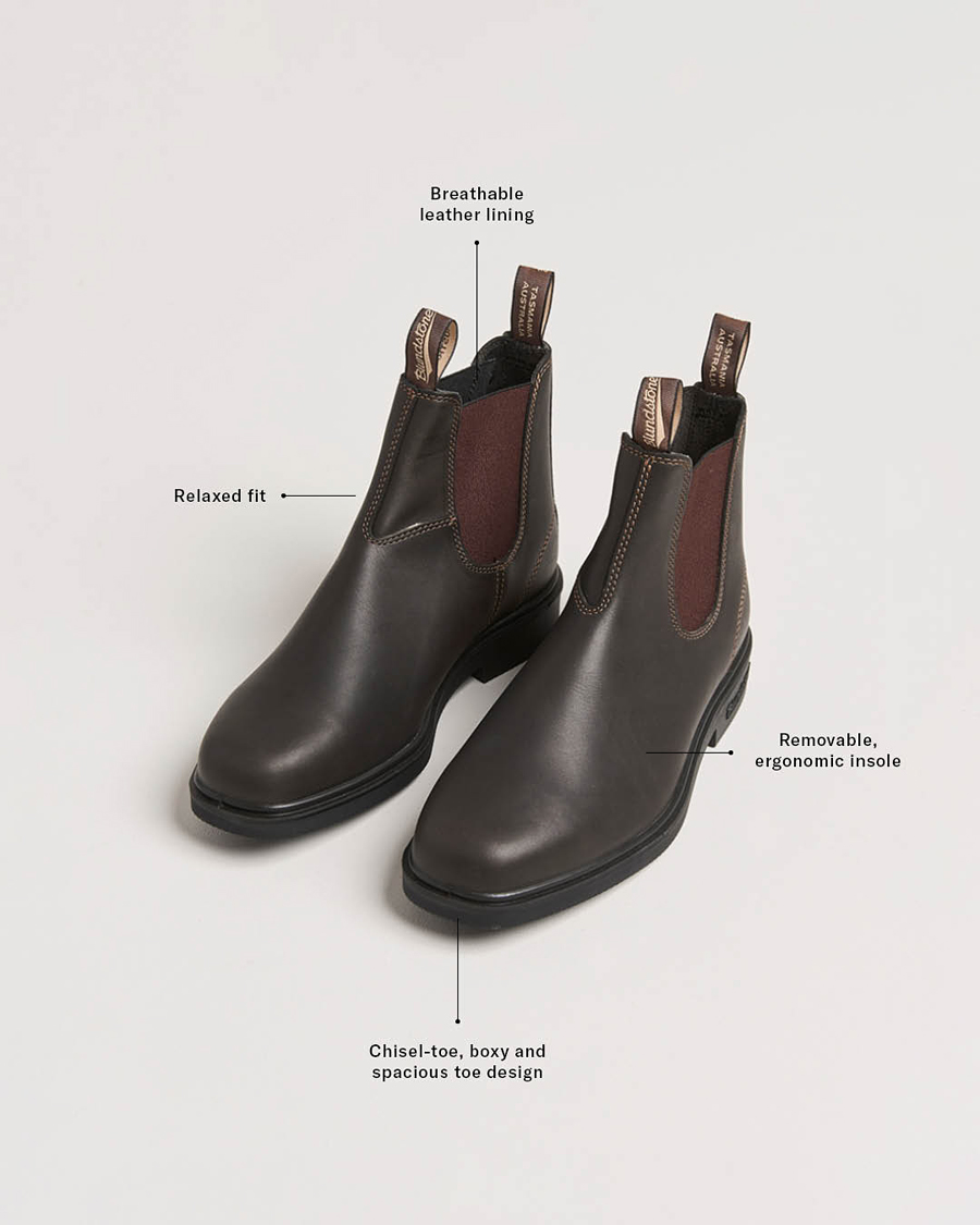 Herren | Boots | Blundstone | 062 Dress Leather Chelsea Boot Stout Brown
