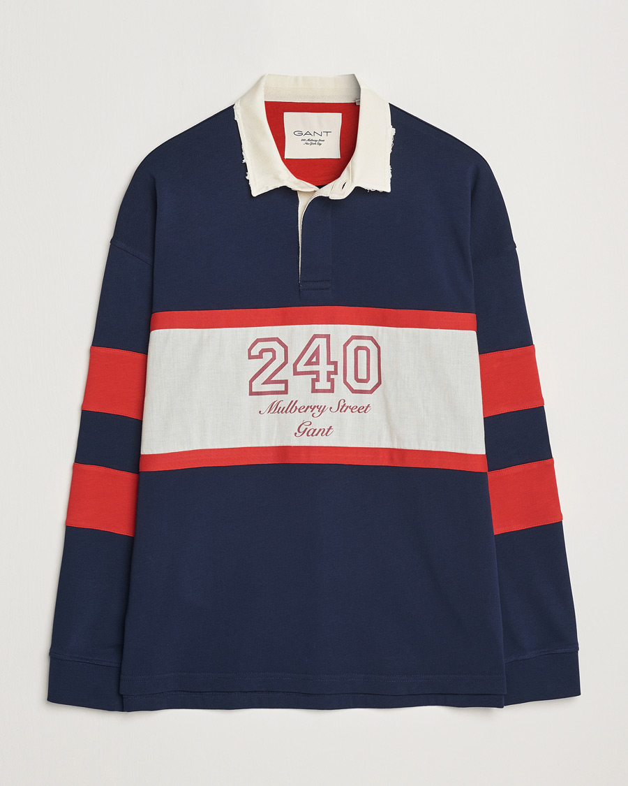 Herren | Pullover | GANT 240 Mulberry Street | Vintage Washed Heavy Rugger Classic Blue