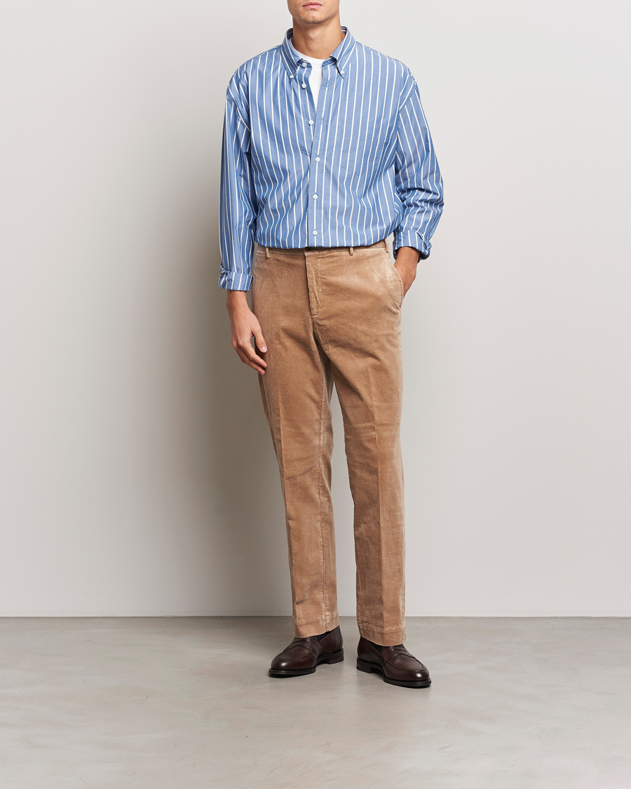 Herren | Hemden | GANT | Rel Herigate Poplin Stripe Shirt Lapis Blue