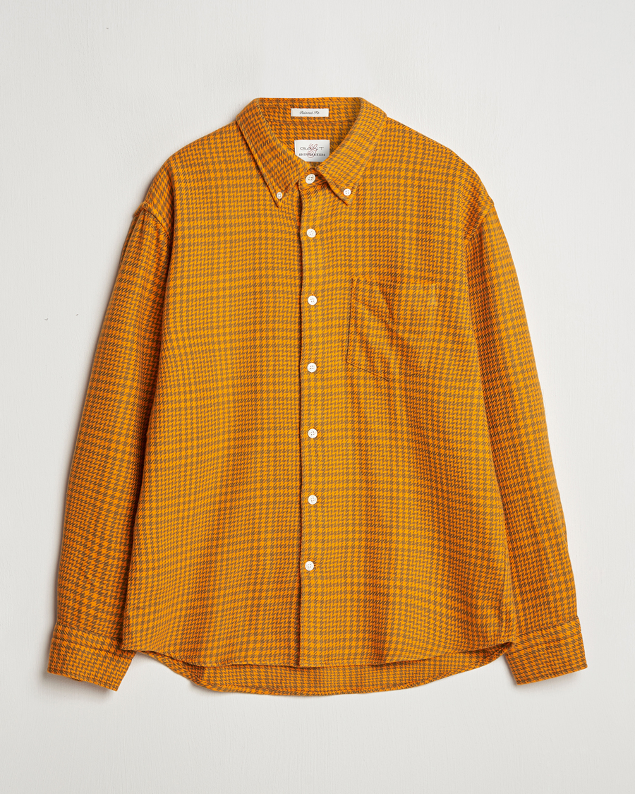 Herren | Hemden | GANT | Rel Houndstooth Shirt Sweet Orange