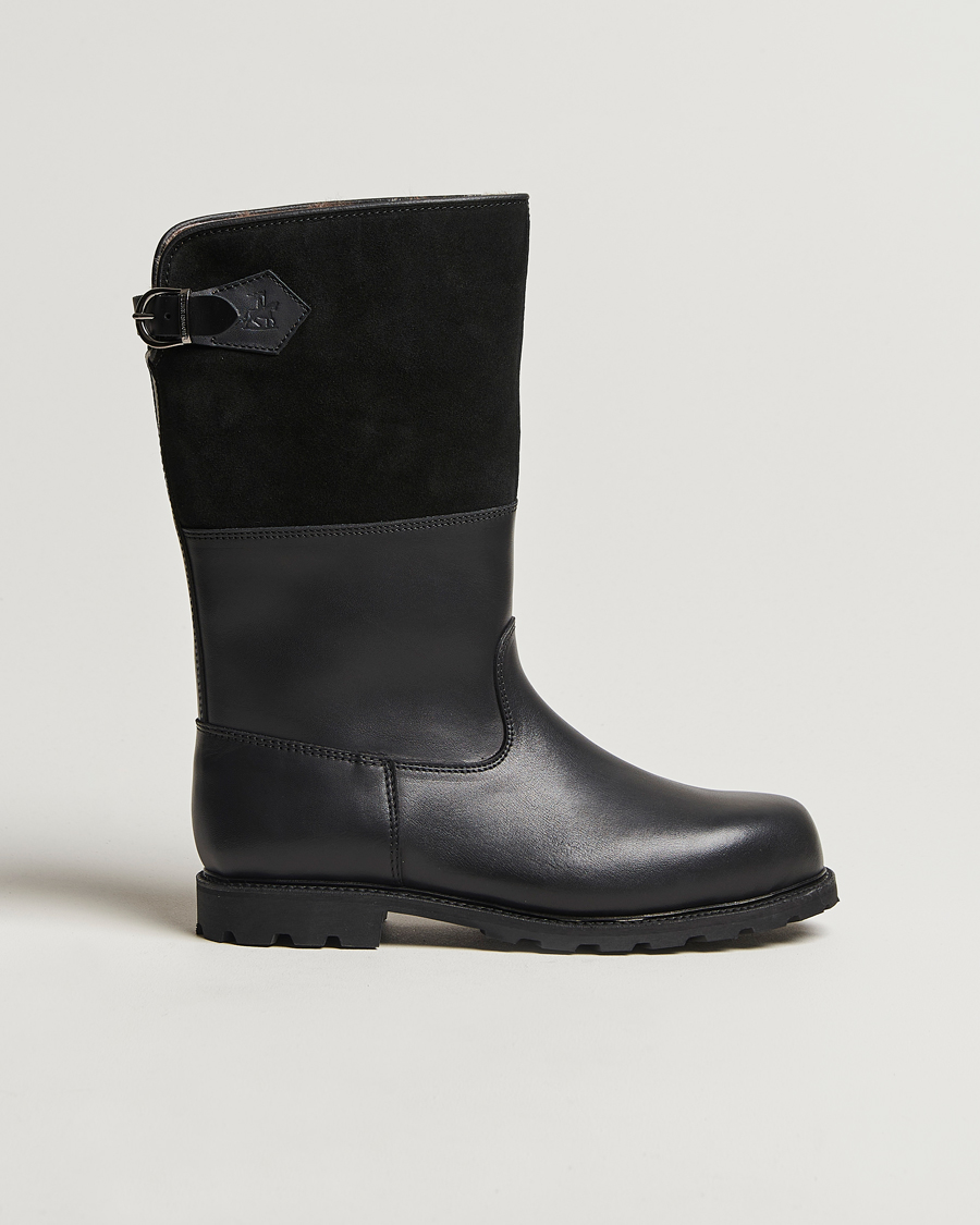 Herren | Ludwig Reiter Maronibrater Boot Black Calf/Suede Shaft | Ludwig Reiter | Maronibrater Boot Black Calf/Suede Shaft
