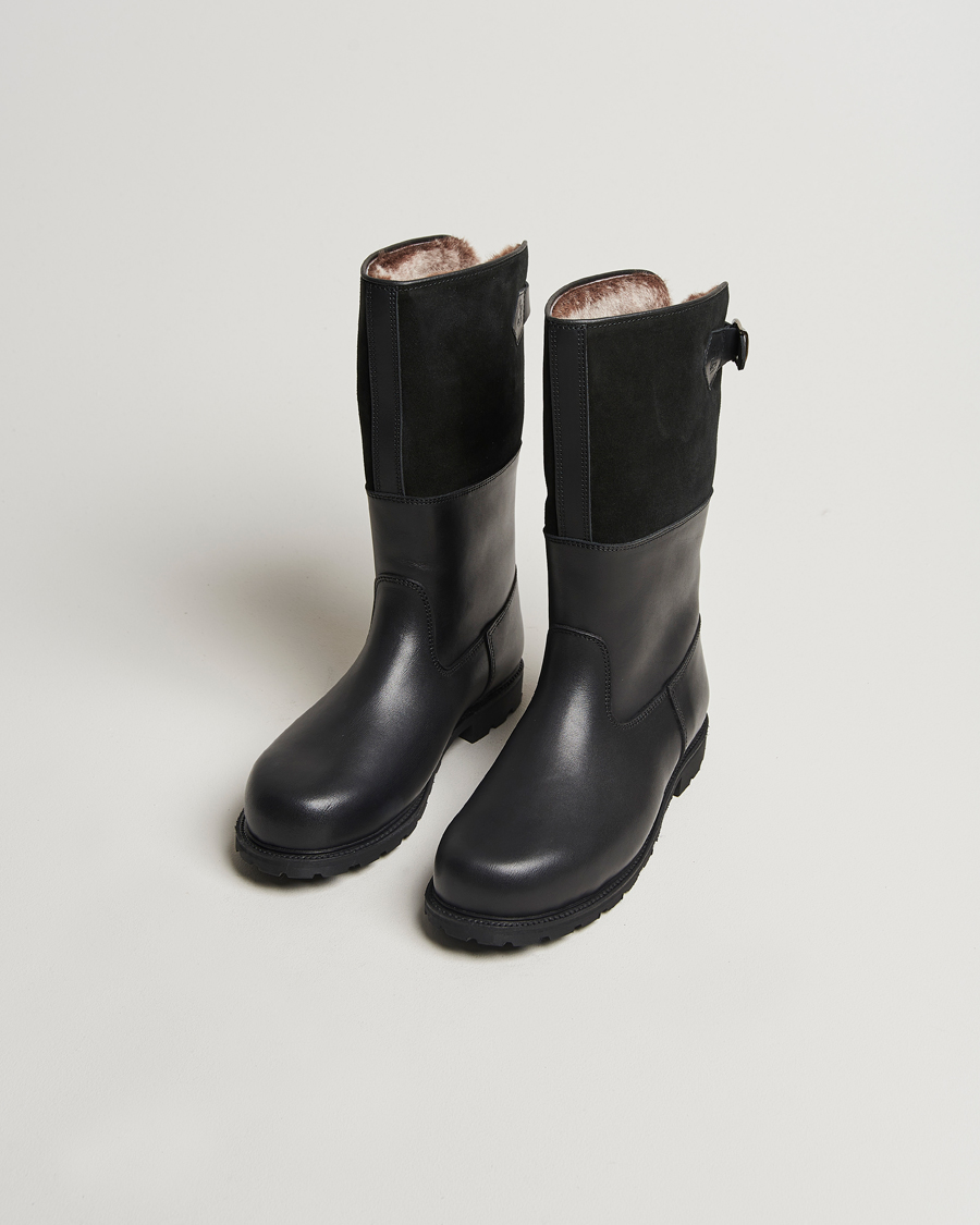 Herren | Ludwig Reiter Maronibrater Boot Black Calf/Suede Shaft | Ludwig Reiter | Maronibrater Boot Black Calf/Suede Shaft