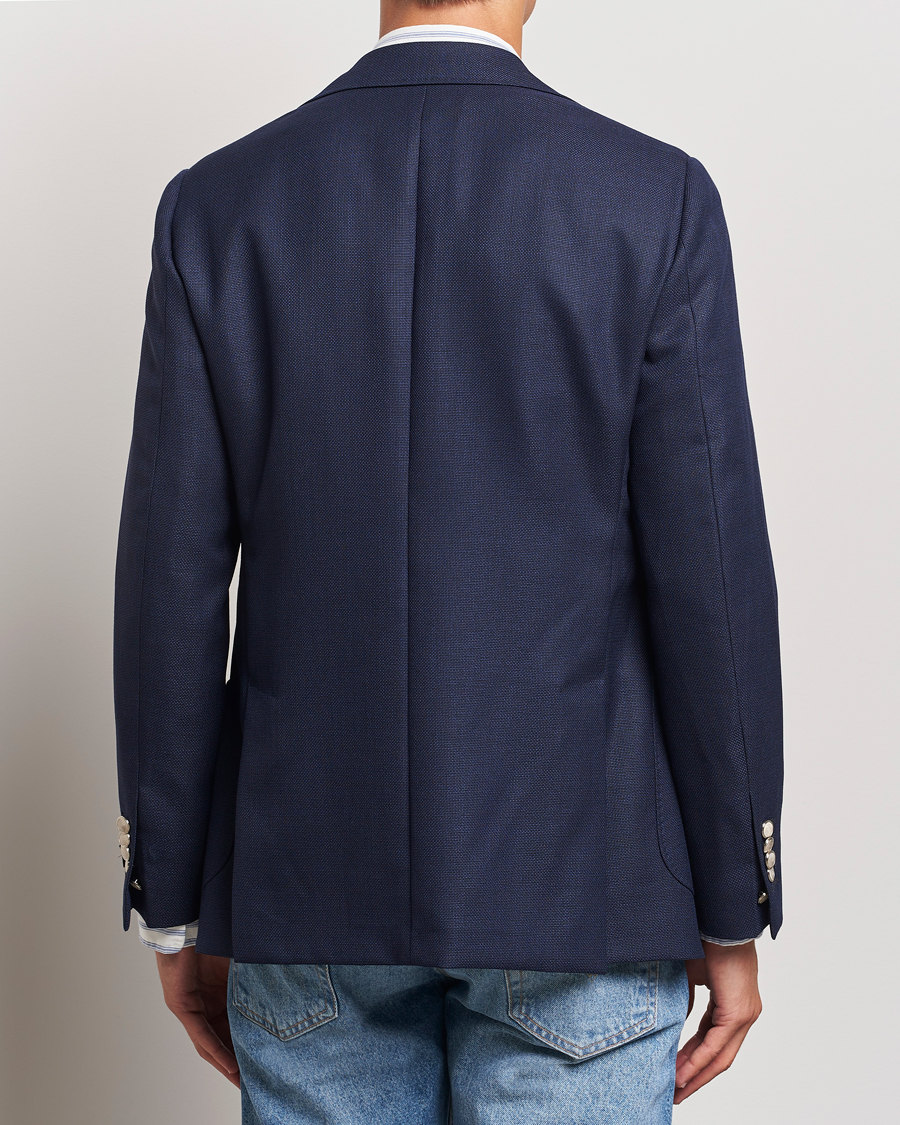 Herren | Sakkos | Morris | Heritage Wool Hopsack Club Blazer Navy