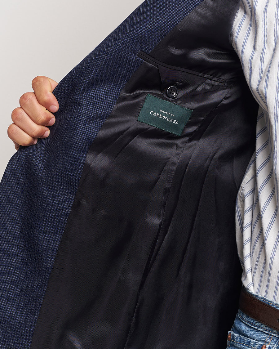 Herren | Sakkos | Morris | Heritage Wool Hopsack Club Blazer Navy