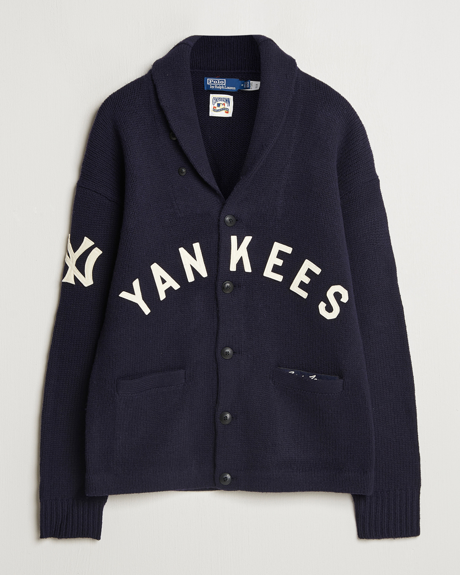 Herren | Pullover | Polo Ralph Lauren | MLB Yankees Cardigan Aviator Navy Combo